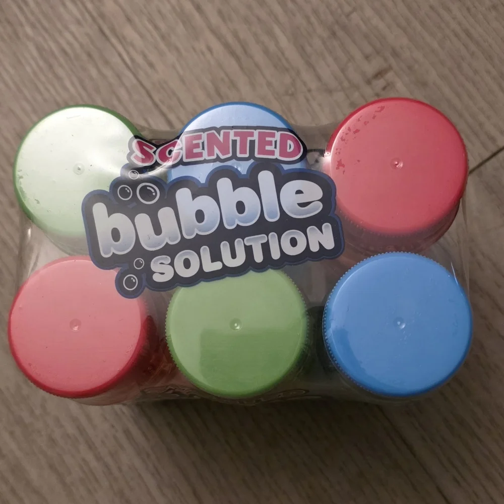 Vibrant Scented Bubble Solution Set - Pink, Blue, Green